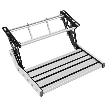 Escalón Plegable de Aluminio con Luz LED 12V para Camper y Autocaravana – Antideslizante