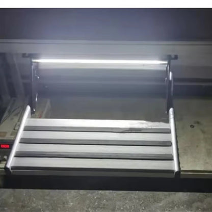 Escalón Plegable de Aluminio para Camper y Autocaravana – Simple o Doble Peldaño Antideslizante