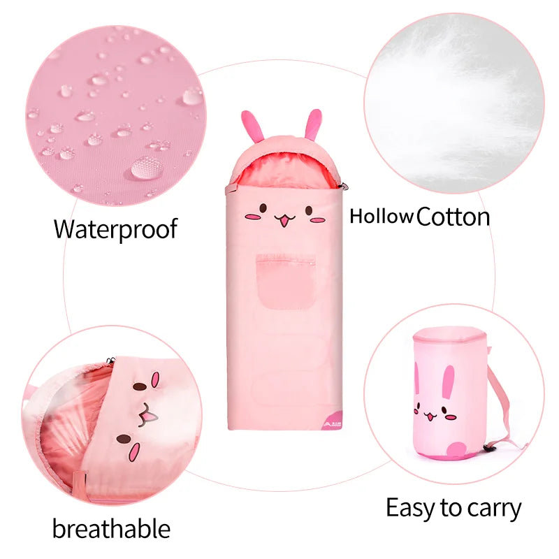 Sac de couchage enfant à motifs animaux | Été | Léger et confortable