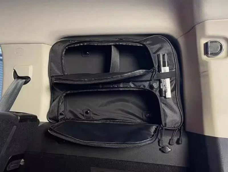 Sac de Rangement pour Fenêtre Latérale de Coffre · Ajustement Parfait · Multi-Compartiments · Sans Perçage