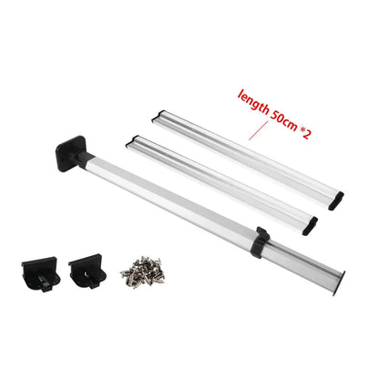 Mesa Plegable para Camper y Autocaravana con Pata Regulable | Mesa Interior RV Giratoria y Desmontable