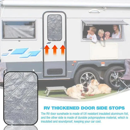 Motorhome Door Window Sunshade 