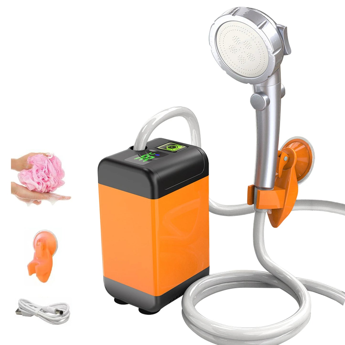 Pompe de douche électrique portable – Rechargeable USB pour le camping