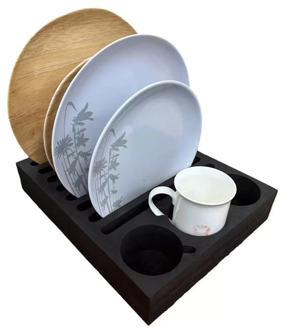 Soporte Antivibración para Platos y Vasos para Camper y Autocaravana