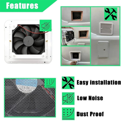 Ventilador Extractor 12V para RV y Uso Marino – Ventilación para Camper, Caravana y Barco
