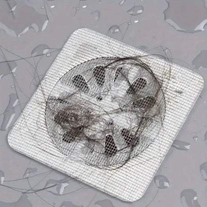 Disposable Hair Drain Catcher Floor Drains Sticker Mesh Anti Blocking Filter Shower Cover Kitchen Bathroom Sink Strainer Stoppe