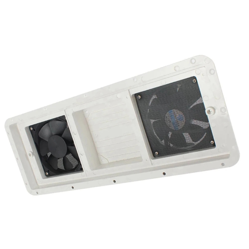 Ventilador Lateral Doble Ventana - 12V Silencioso para RV y Caravana