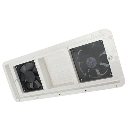 Ventilador Lateral Doble Ventana - 12V Silencioso para RV y Caravana