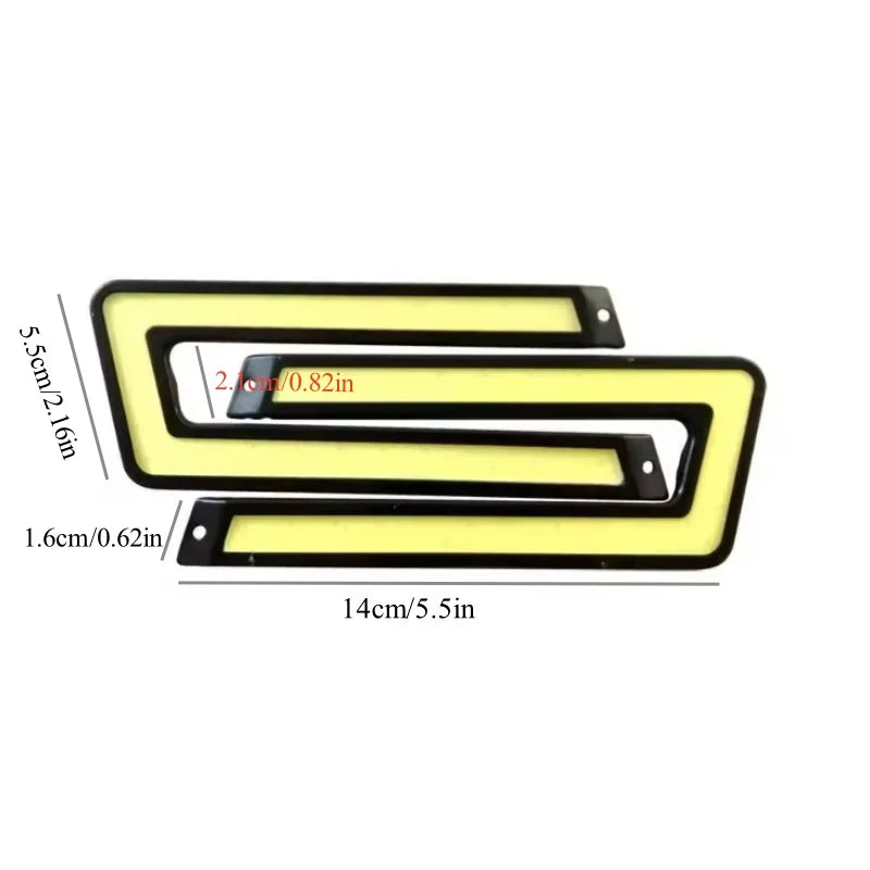 Luces Diurnas LED para Peugeot Boxer / Citroën Relay / Fiat Ducato 2006-2014 – 2400LM, 12V, 6W, Blanco 6000K, COB Chip, Fácil Instalación