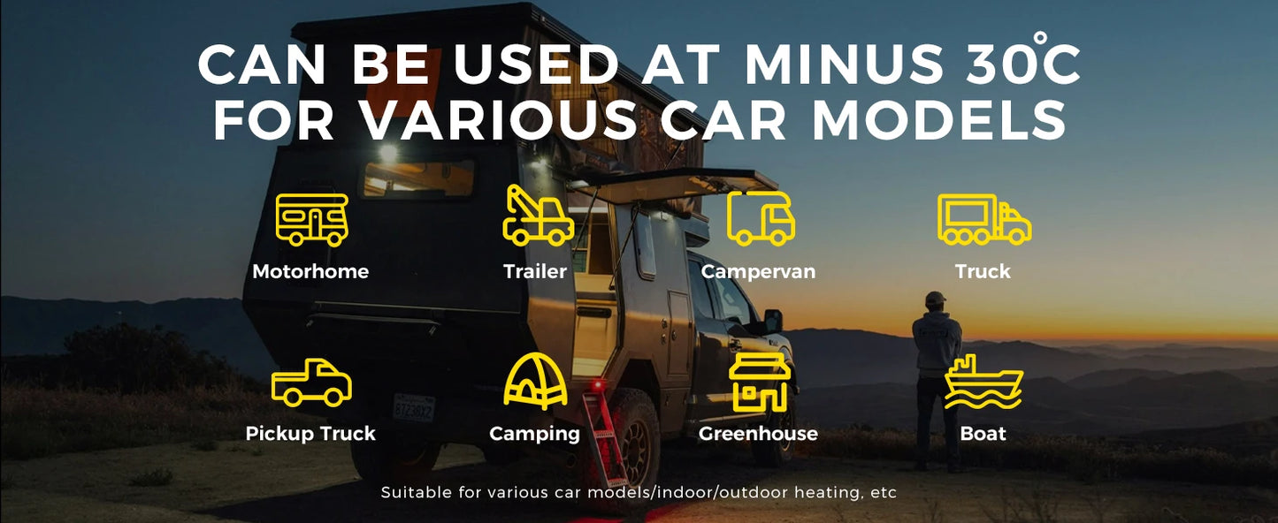 Calefactor Diesel Portátil 8kW Sunster – Rápido, Silencioso y Eficiente