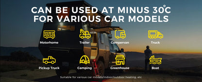 Calefactor Diesel Portátil 8kW Sunster – Rápido, Silencioso y Eficiente