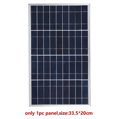 Portable 12V Solar Panel with USB Output for Camping 