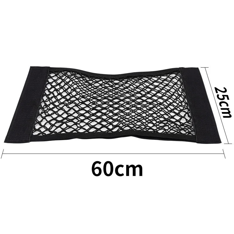Red organizadora de malla negra para coche, medidas 60x25 cm