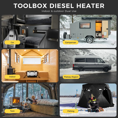 8KW Sunster Portable Diesel Heater – Fast, Safe, and Quiet