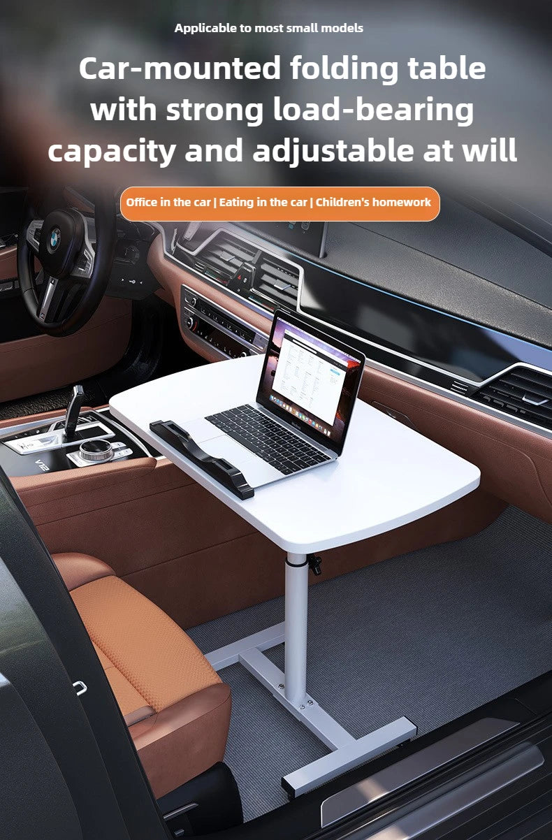 Mesa Plegable Ajustable para Camper y Autocaravana | Mesa Elevable Interior para Furgoneta y Coche