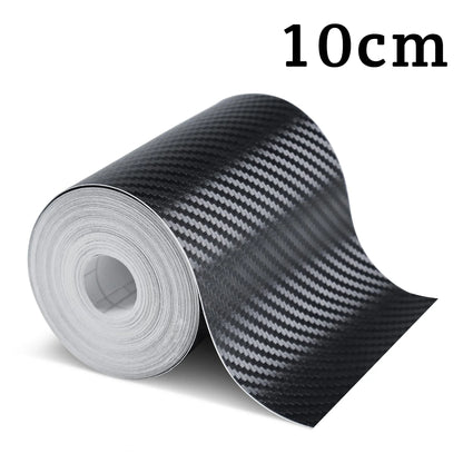Cinta Protectora 3D Fibra de Carbono | Nano Tape Adhesiva Antirrayaduras para Puertas y Espejos | 1–10 m