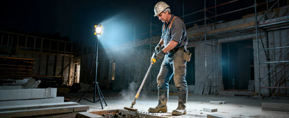 Portable LED Emergency Spotlight 1220LM with White and Red Light