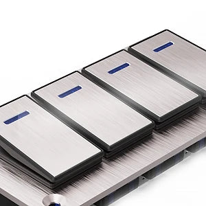 Panel de Interruptores de Aluminio 12V / 24V para Camper, RV y 4x4