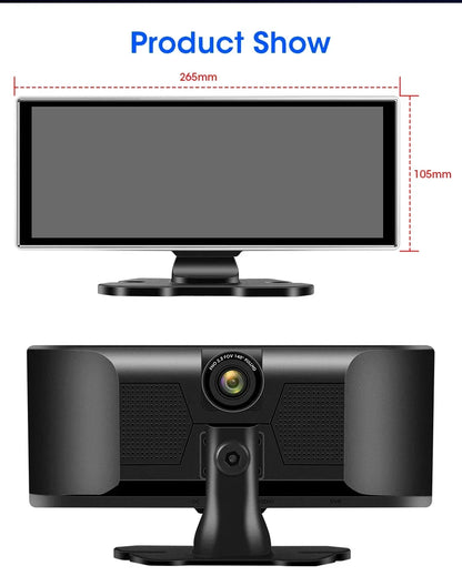 Dashcam 4K con Pantalla 11.26" + CarPlay/Android Auto - Srnubi