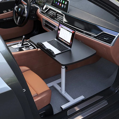 Mesa Plegable Ajustable para Camper y Autocaravana | Mesa Elevable Interior para Furgoneta y Coche