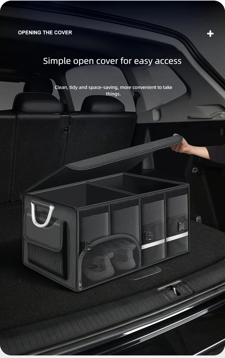 Organizador de Maletero de Cuero Ajustable