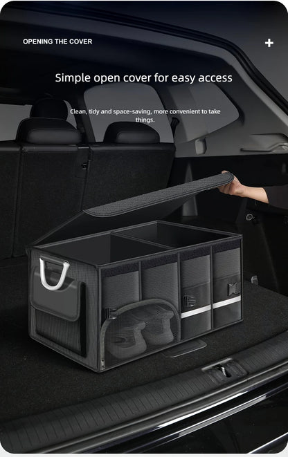 Organizador de Maletero de Cuero Ajustable