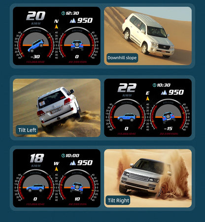 HUD Head Up Display OBD + GPS Universal – Velocímetro Digital para Coche con Pantalla 120×83 mm