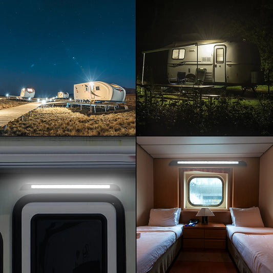 Luz LED para Toldo Camper y RV 18 LED – Impermeable IP67 12–28V