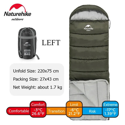 Naturehike Envelope Sleeping Bag | Cotton | Moderate Cold