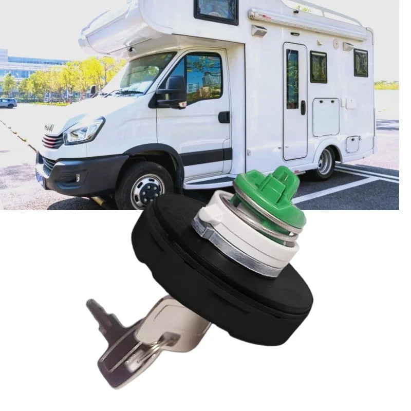 Bouchon de remplissage d'eau verrouillable Fiamma pour caravane et camping-car – Clés incluses, modèle 98658-001