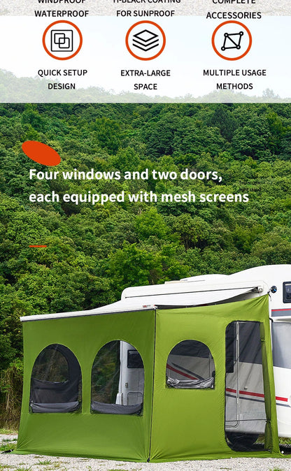 Tienda de Privacidad y Toldo Lateral para RV