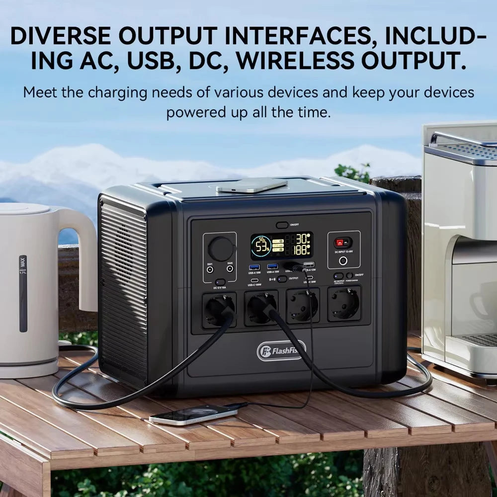 Estación de Energía Portátil FlashFish T1200 – LiFePO4