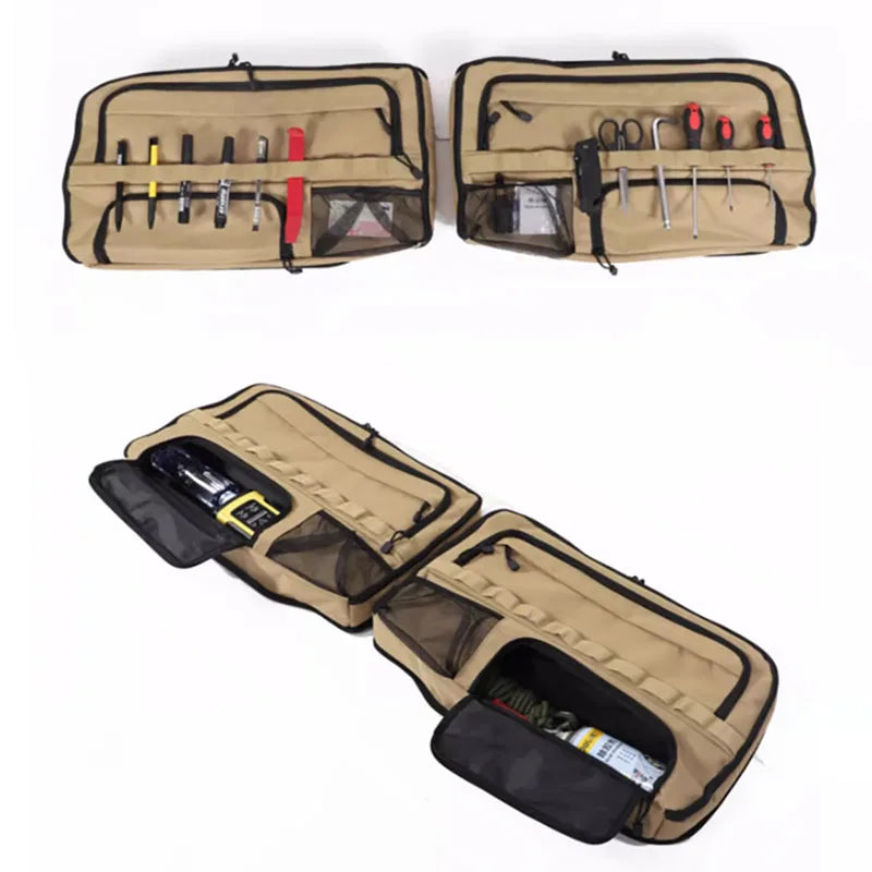 Trunk Window Storage Bags · Express Organization · Multi-Compartment · No-Drill Installation