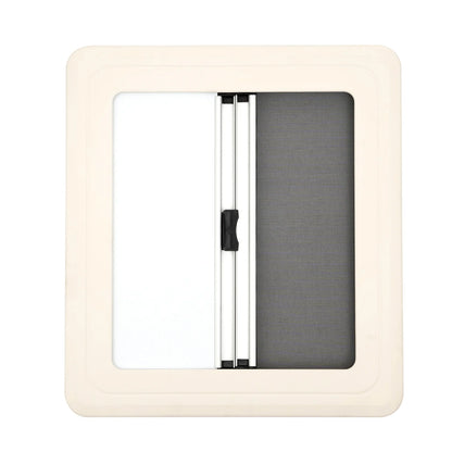 Fenêtre d'aération à ouverture par pression pour camping-car et caravane 450×500 mm