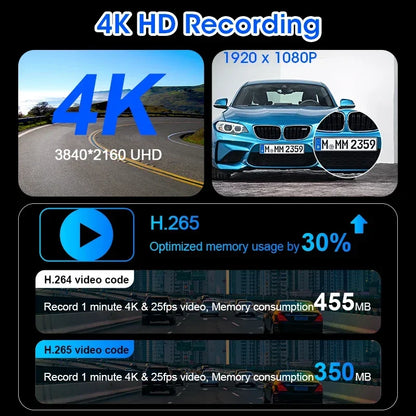 Dashcam 4K con Pantalla 11.26" + CarPlay/Android Auto - Srnubi