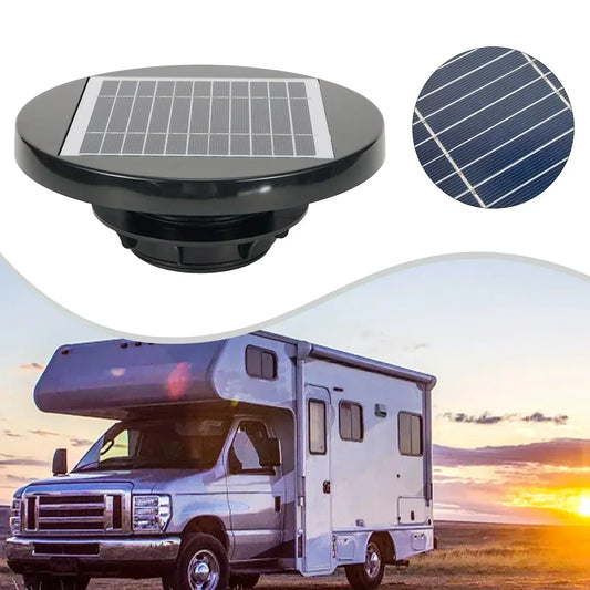Ventilador Techo Solar 200mm - Ultra Plano + Automático para RV y Caravana