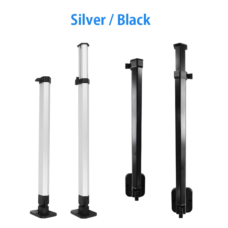 Mesa Plegable para Camper y Autocaravana con Pata Regulable | Mesa Interior RV Giratoria y Desmontable