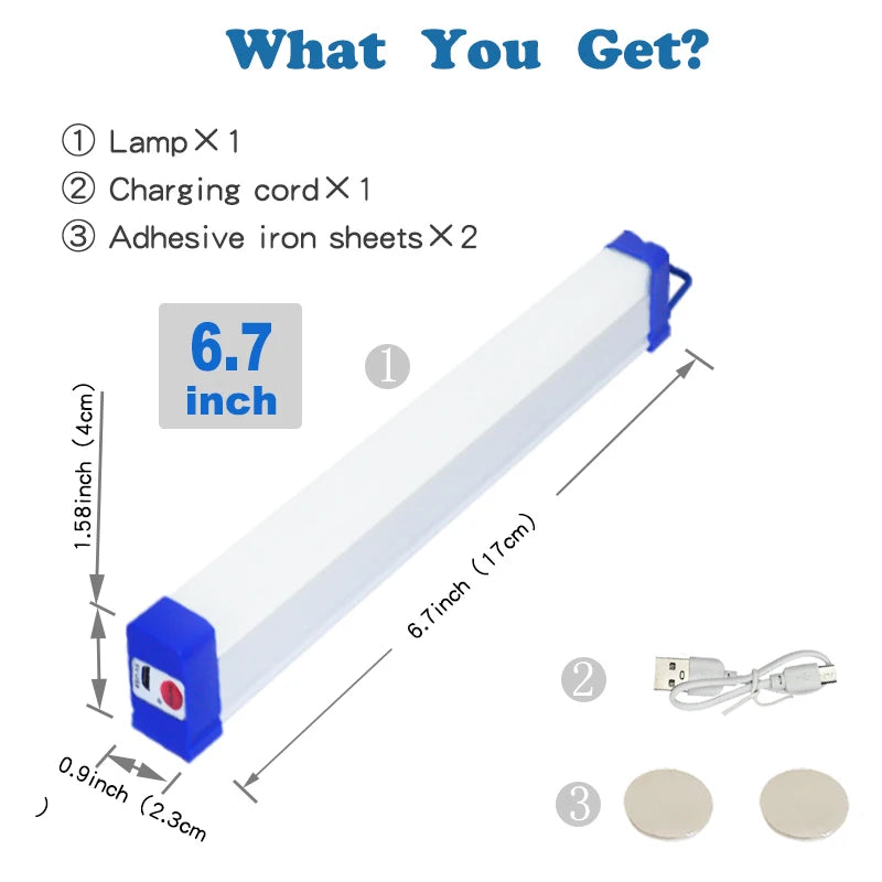 Rechargeable Mini LED Tube