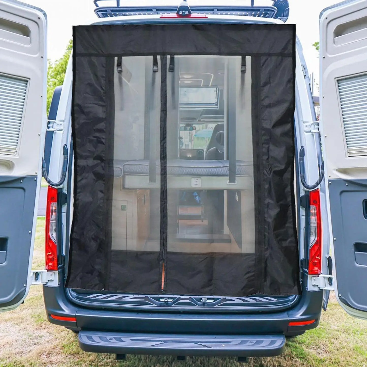 Cortina Mosquitera para Puerta de Autocaravana trasera o de lado