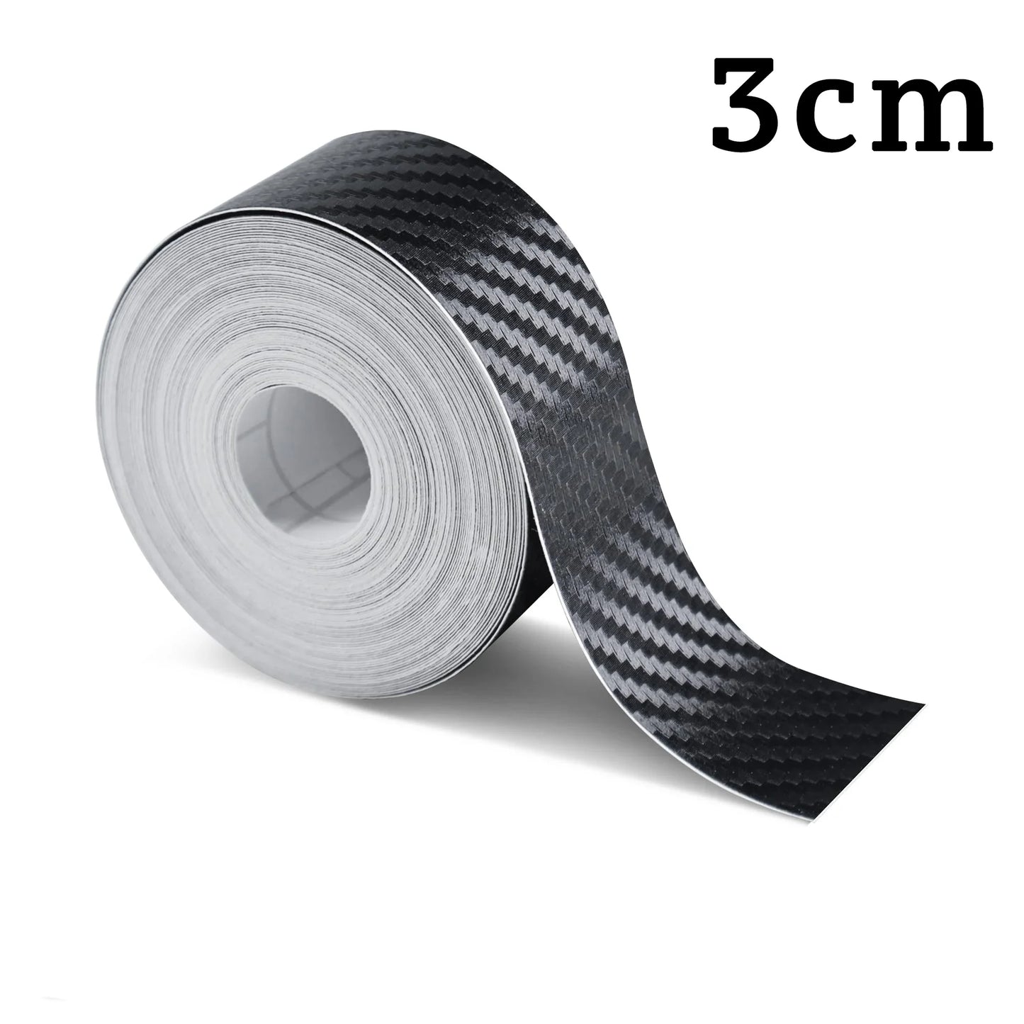 Cinta Protectora 3D Fibra de Carbono | Nano Tape Adhesiva Antirrayaduras para Puertas y Espejos | 1–10 m