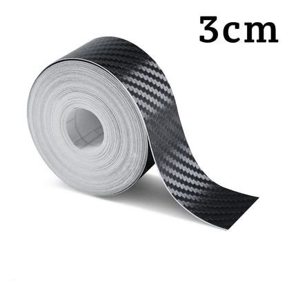 Cinta Protectora 3D Fibra de Carbono | Nano Tape Adhesiva Antirrayaduras para Puertas y Espejos | 1–10 m