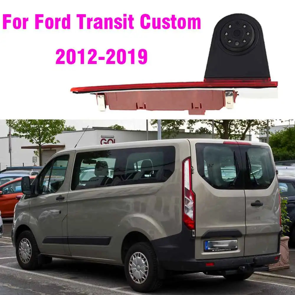 Ford Transit Custom 2012-2019 - Cámara Marcha Atrás con Luz de Freno