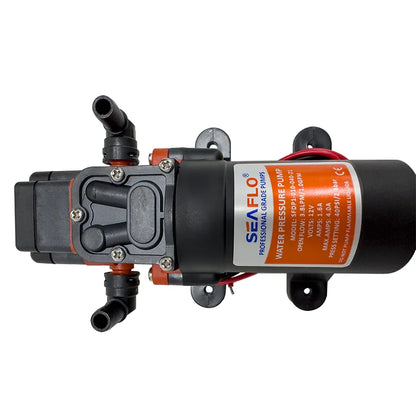 Bomba de Agua 12V / 24V de Diafragma Autocebante – 35 PSI para Camper, RV y Uso Marino