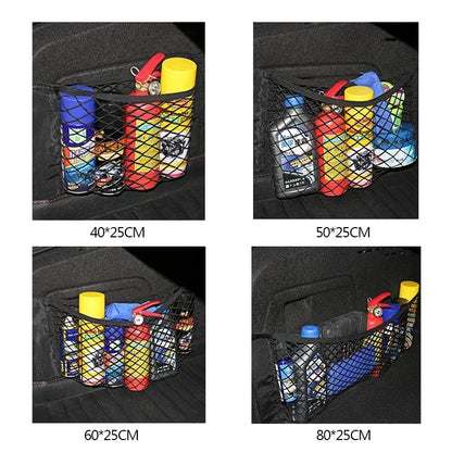 Elastic Car Organizer Net – Universal Storage Pocket for Trunk and Seats