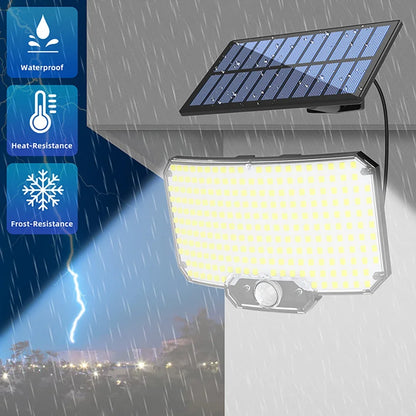 Lumière Solaire LED 234 Puces avec Capteur et Télécommande | Éclairage Intelligent pour Jardin et Patio