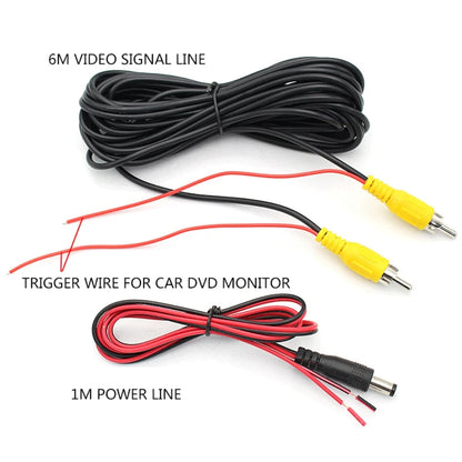 Cámara de Marcha Atrás Cableada QIYOU 170° IP68 para Coche, Camper, Remolque y Camión