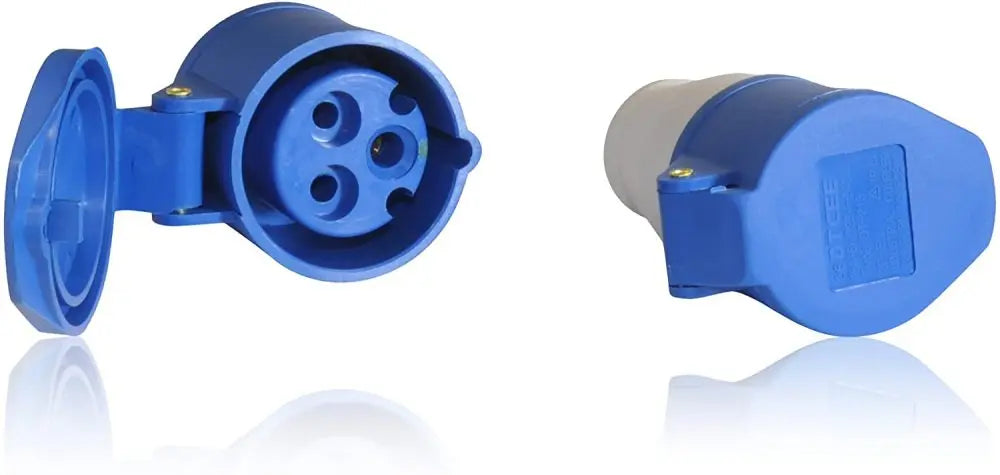 Conectores de Enchufe para Alimentación de Red – Adaptador Macho o Hembra para Autocaravana / Caravana / Camper