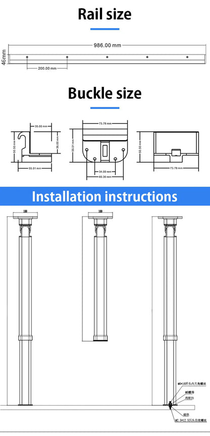 Mesa Plegable para Camper y Autocaravana con Pata Regulable | Mesa Interior RV Giratoria y Desmontable
