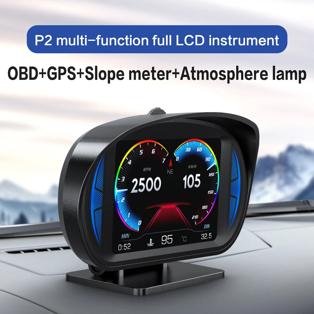 HUD Head Up Display OBD + GPS Universal – Velocímetro Digital para Coche con Pantalla 120×83 mm