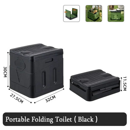 WC Portátil Plegable Multifunción | Baño de Camping Compacto y Resistente | Hasta 300 kg